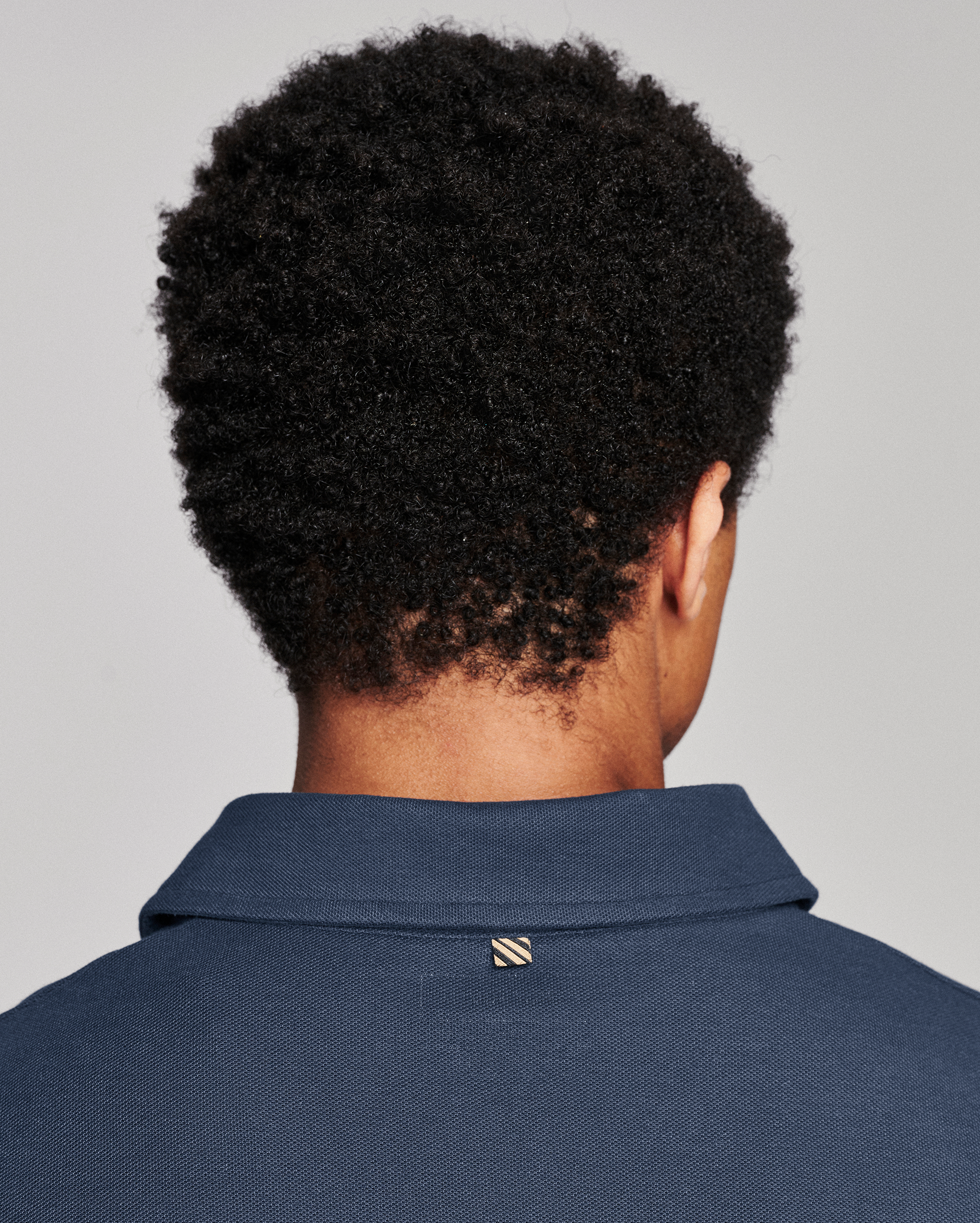 Back of the polo showing the collar.