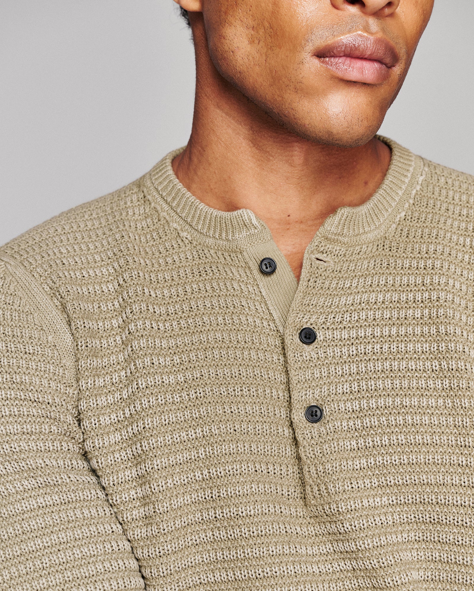 Garment Dyed Links Henley