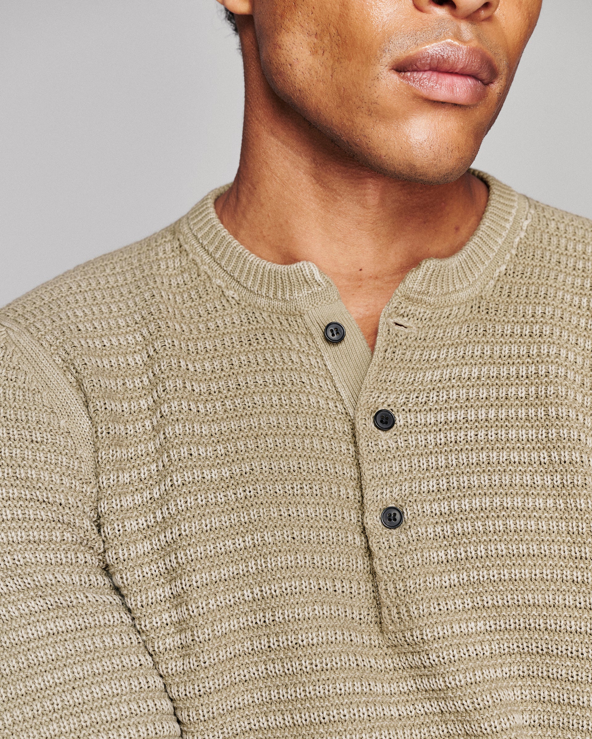 Garment Dyed Links Henley