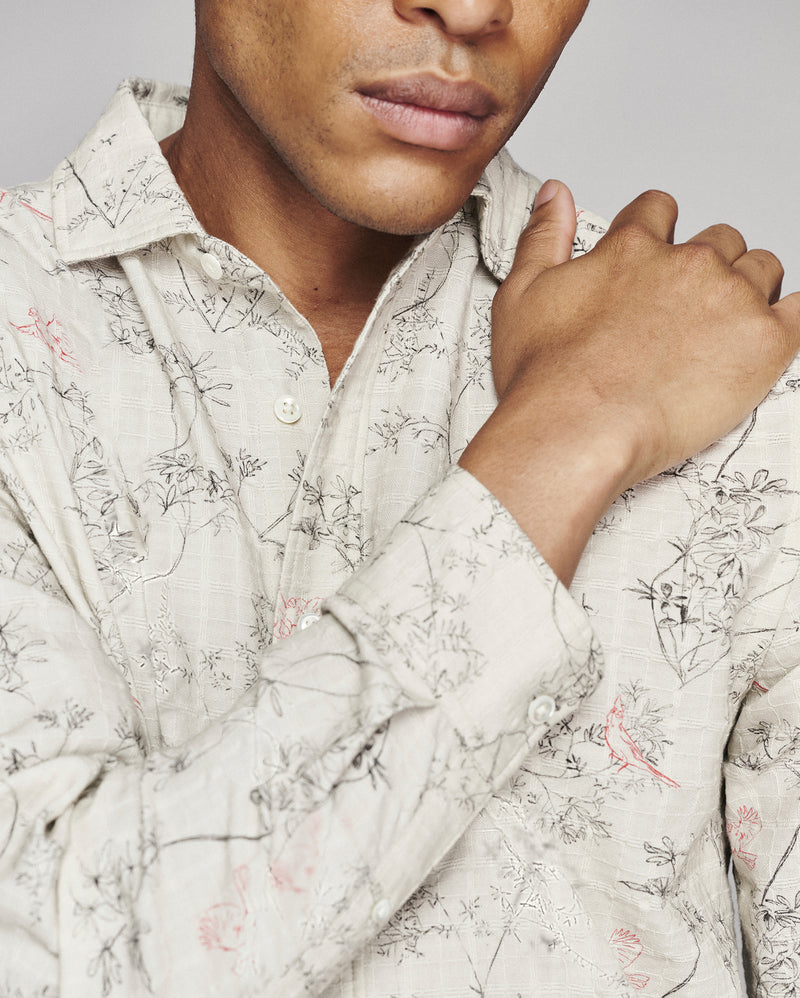 Cardinal Grid Cedar Shirt