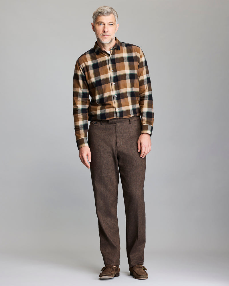 Large Scale Plaid Cedar Shirt