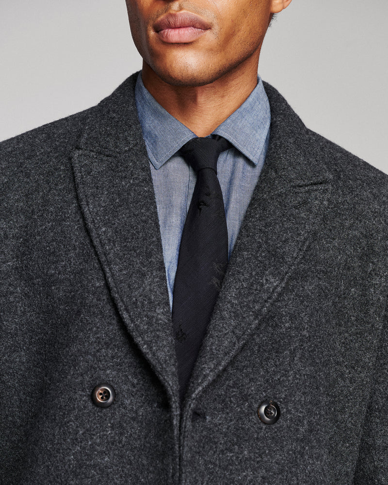 Boiled Wool Bond Peacoat