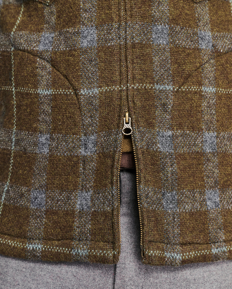 Numajiri Plaid Knit Jacket