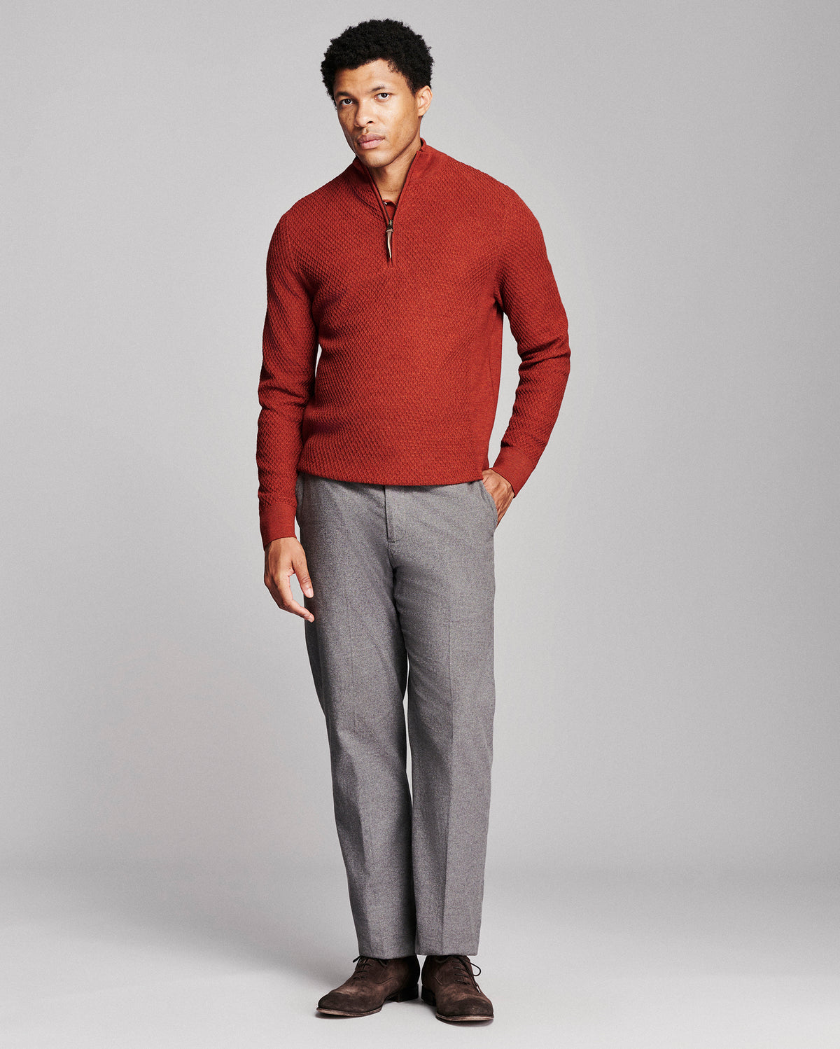 Model is 6'2" wearing a size medium.
