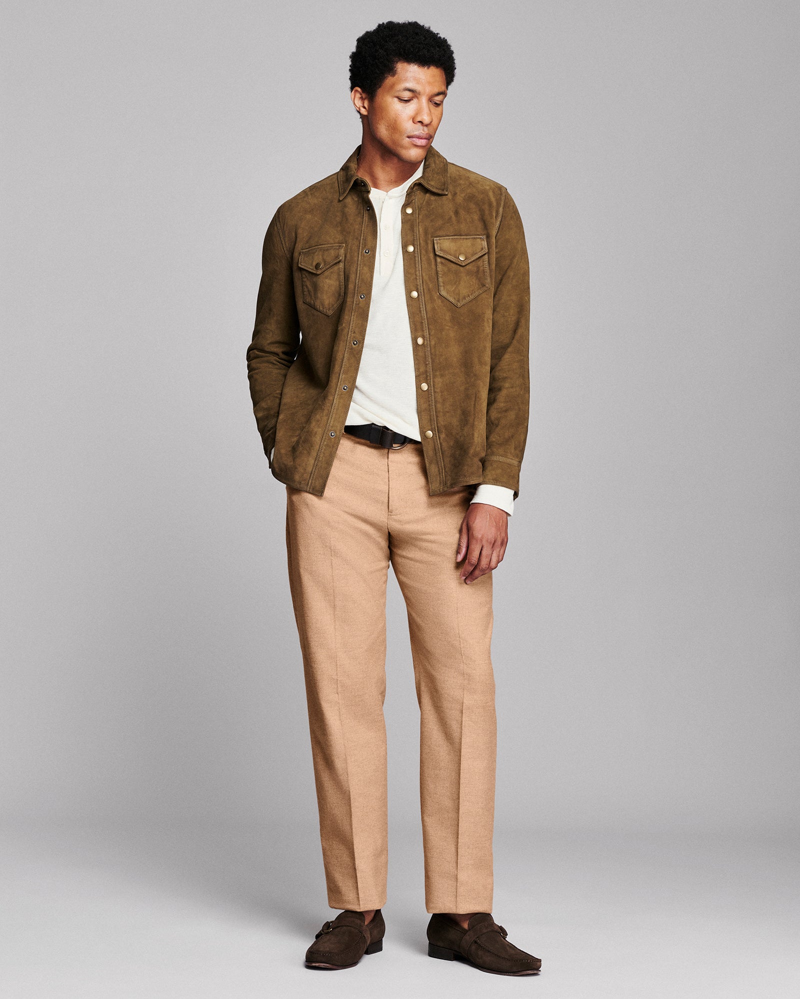 Savoy Waxed Suede Workshirt