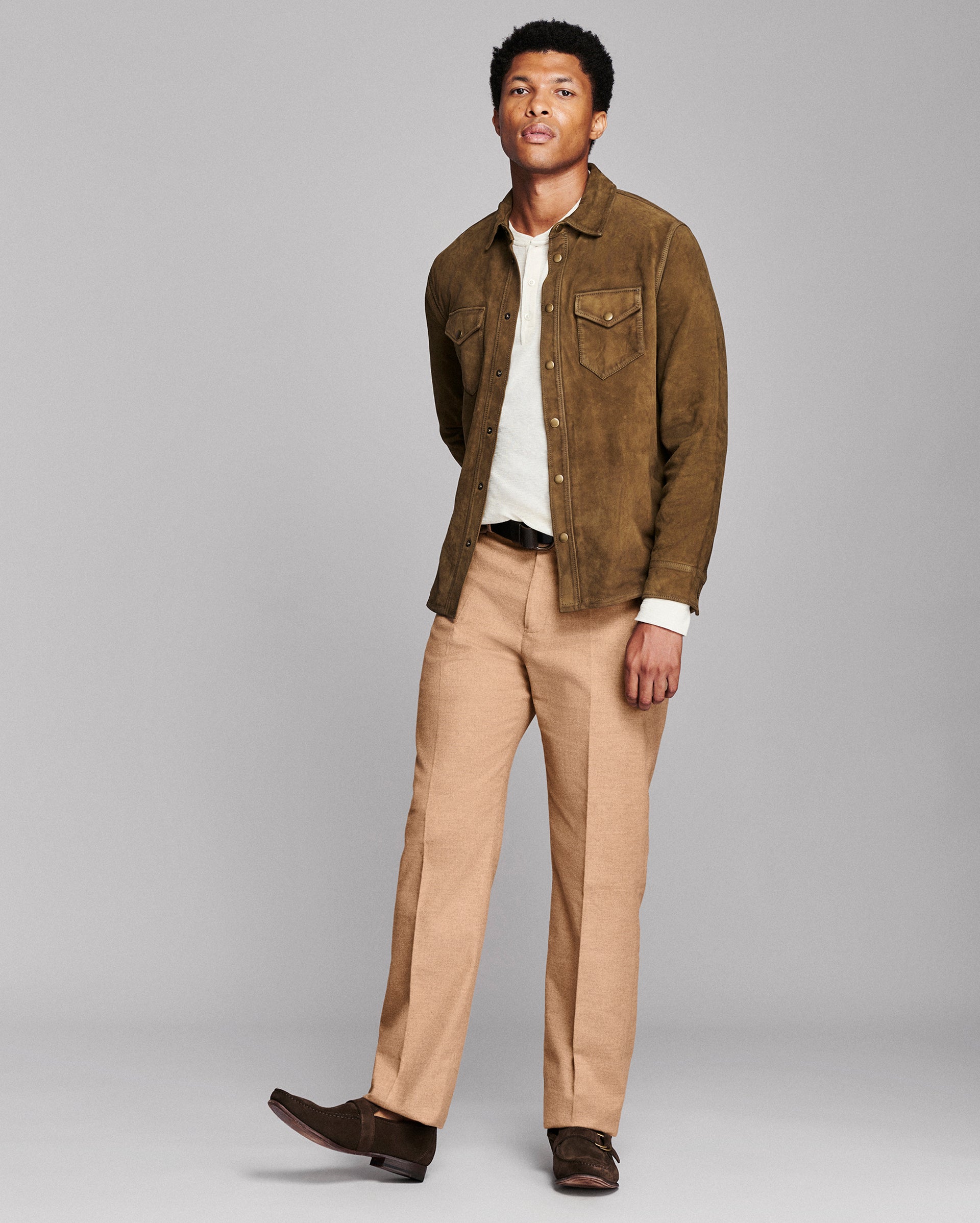 Savoy Waxed Suede Workshirt