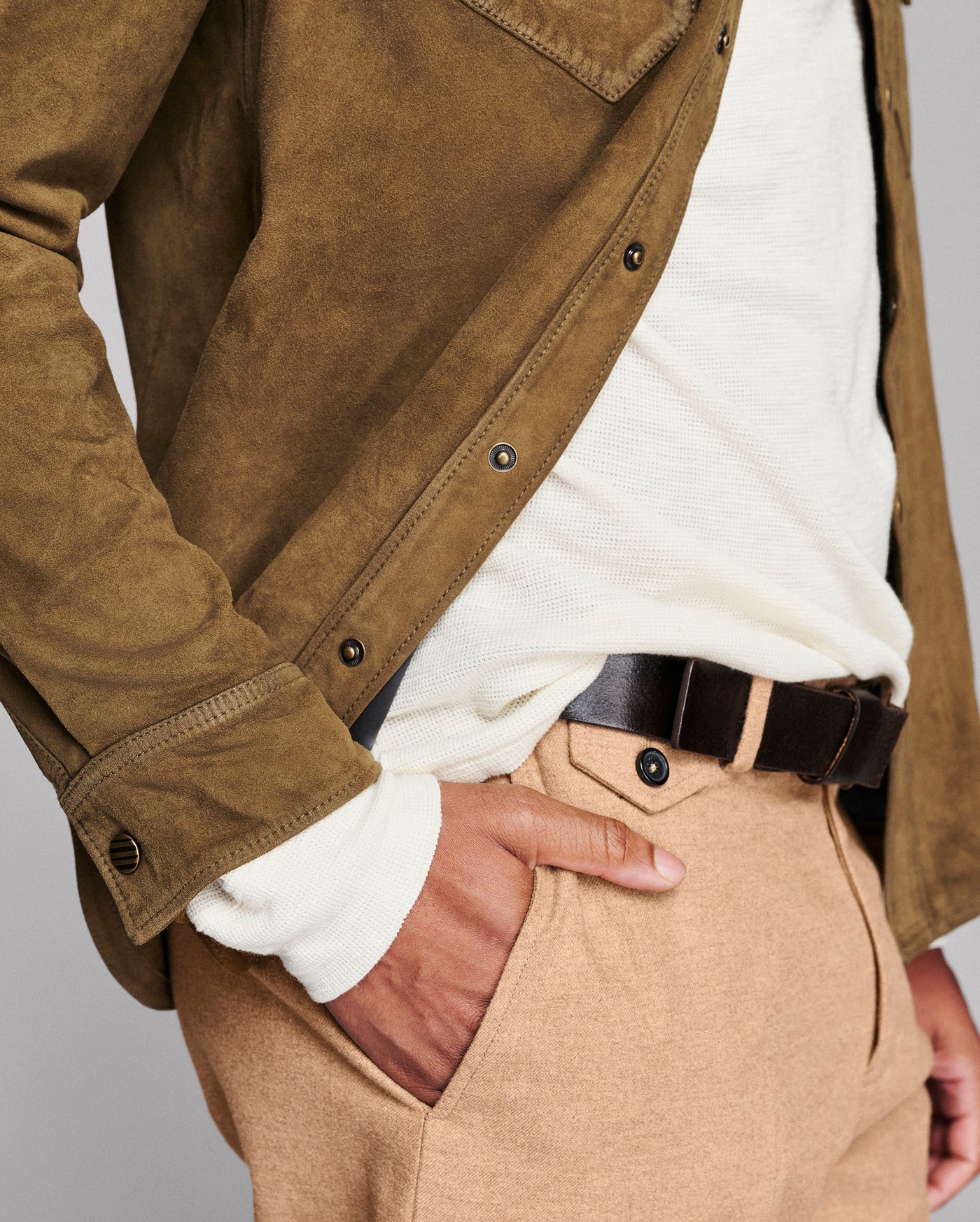 Savoy Waxed Suede Workshirt
