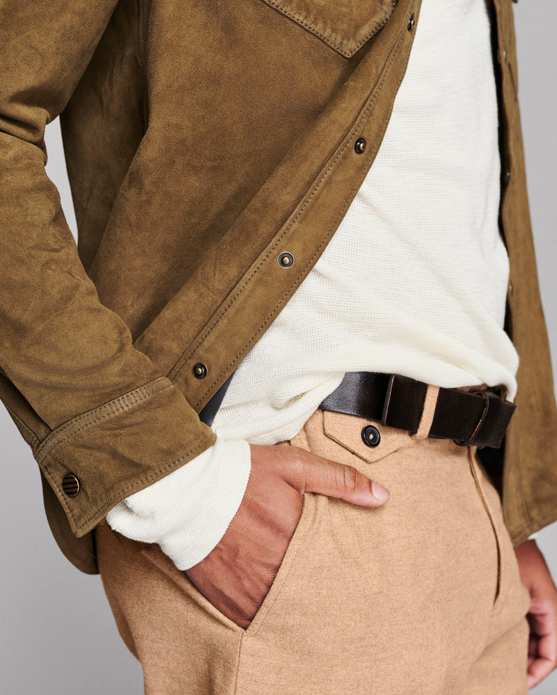 Savoy Waxed Suede Workshirt