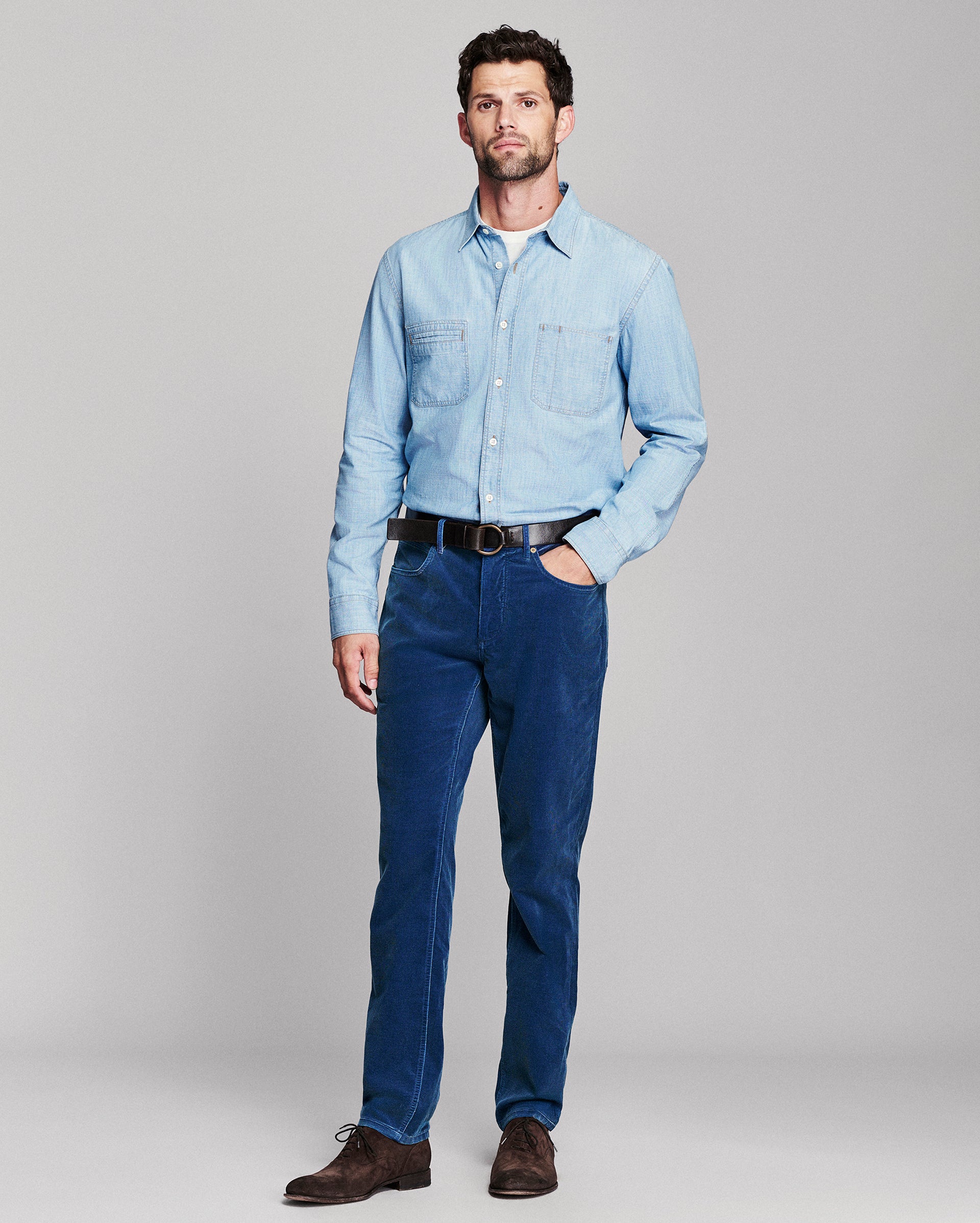 Indigo Corduroy Cochran Pant