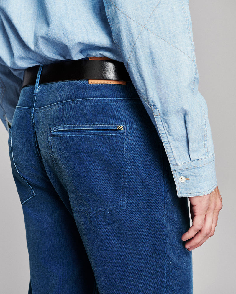 Indigo Corduroy Cochran Pant