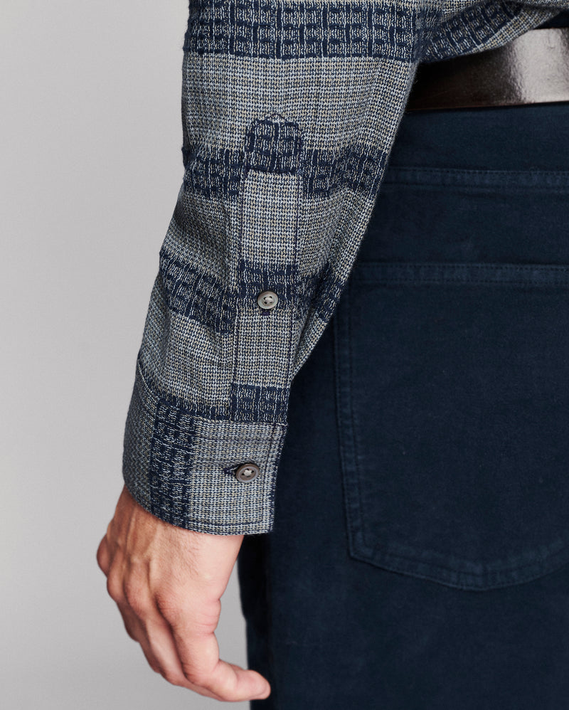 Jacquard Barre Stripe Tuscumbia Shirt
