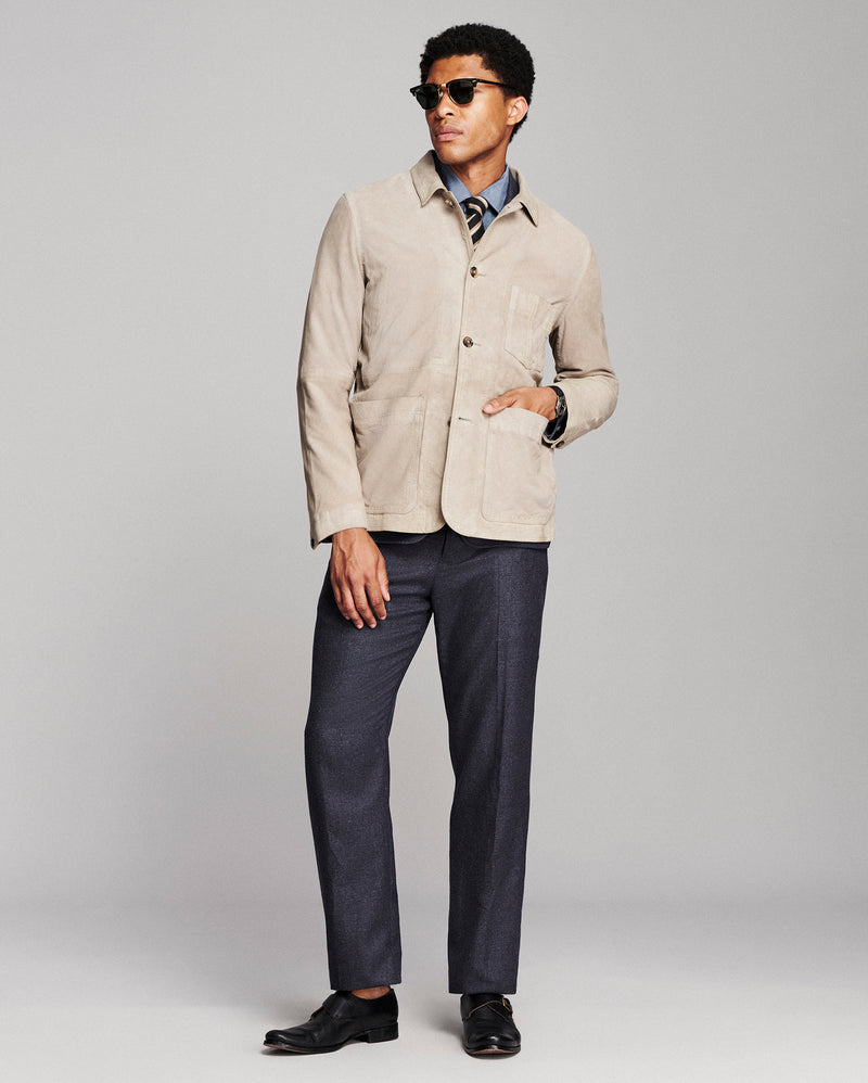 Colbert Waxed Suede Chore Coat
