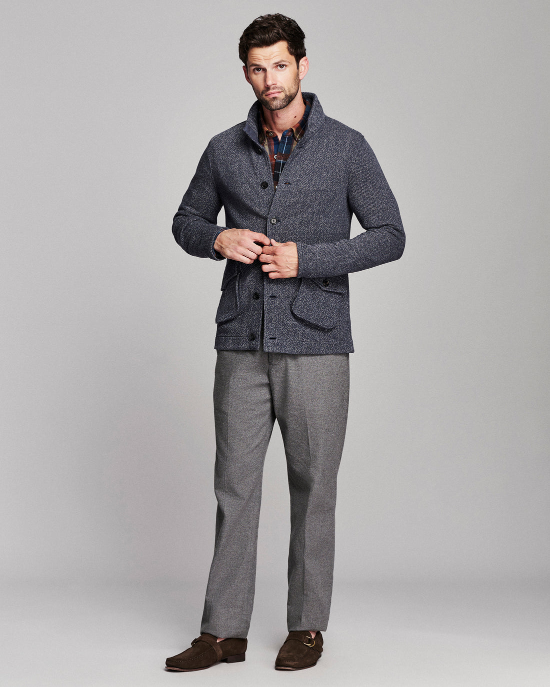 Bellow Pocket Knit Jacket