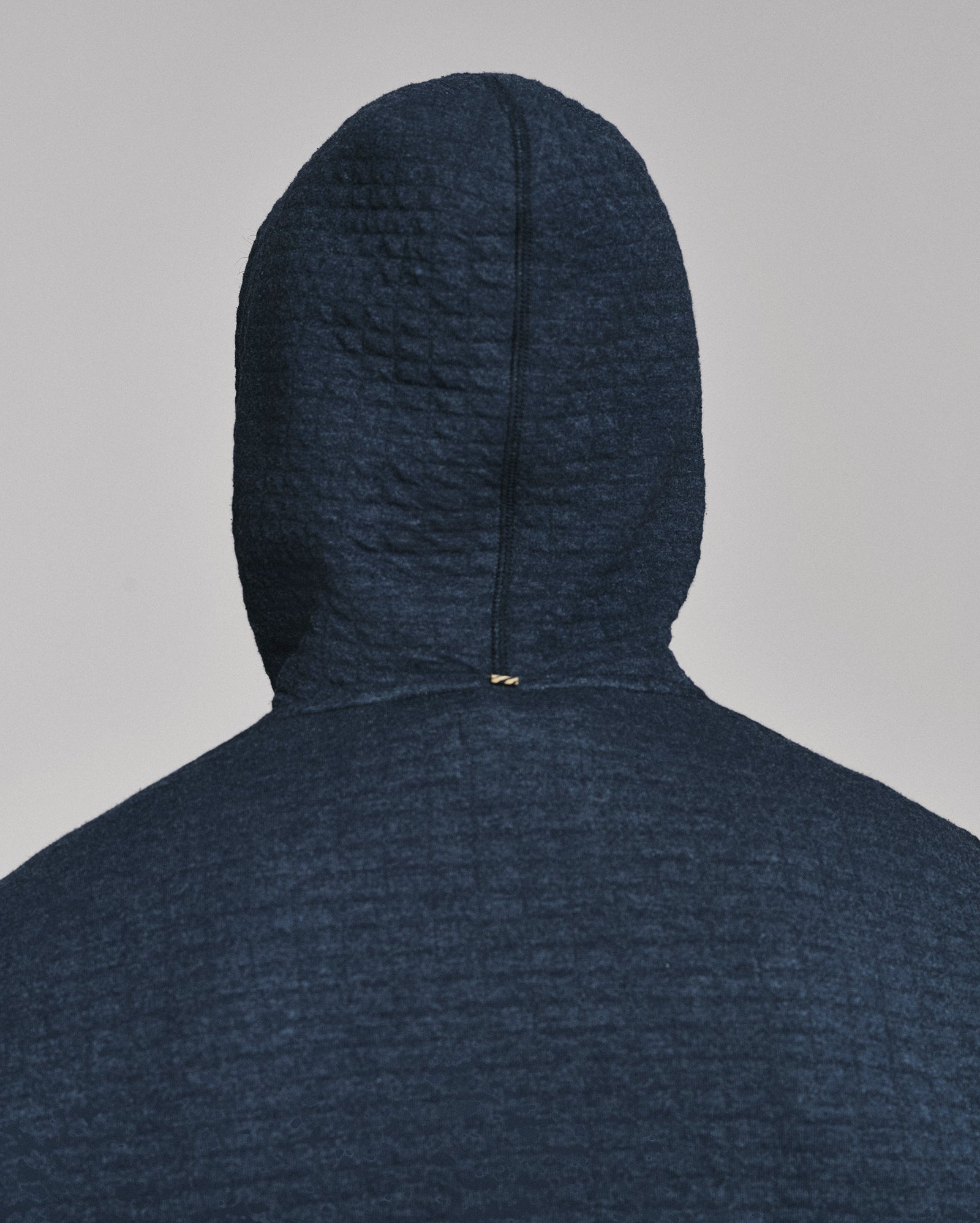 Box Quilt Hoodie Pullover