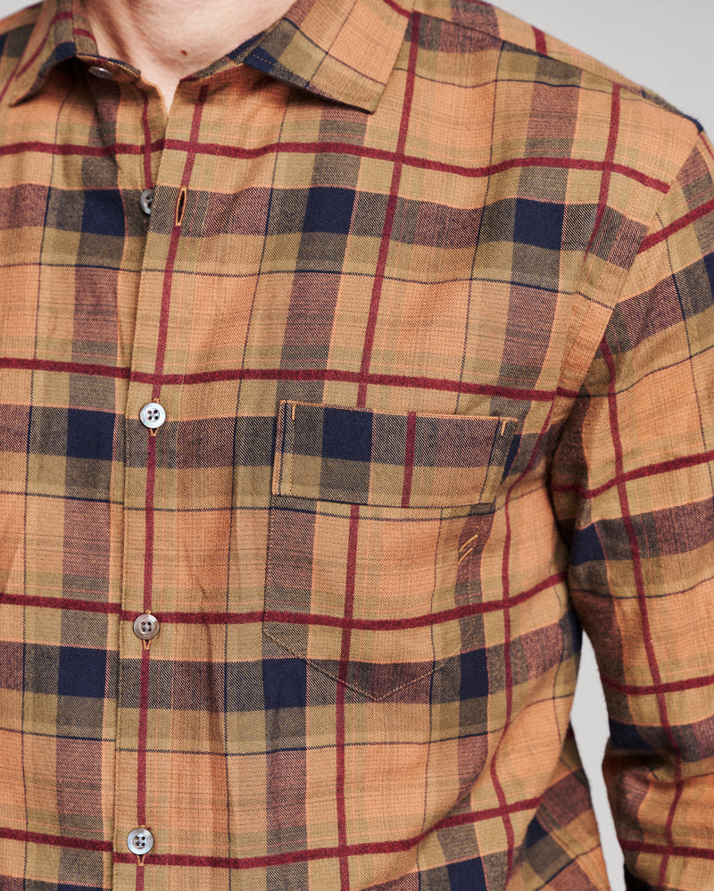 Textured Bold Plaid Pickwick Shirt