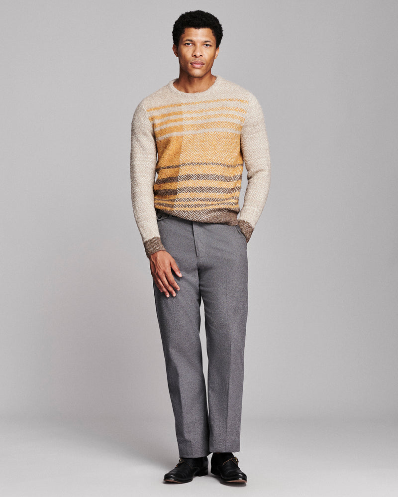 Boucle Archive Plaid Crew