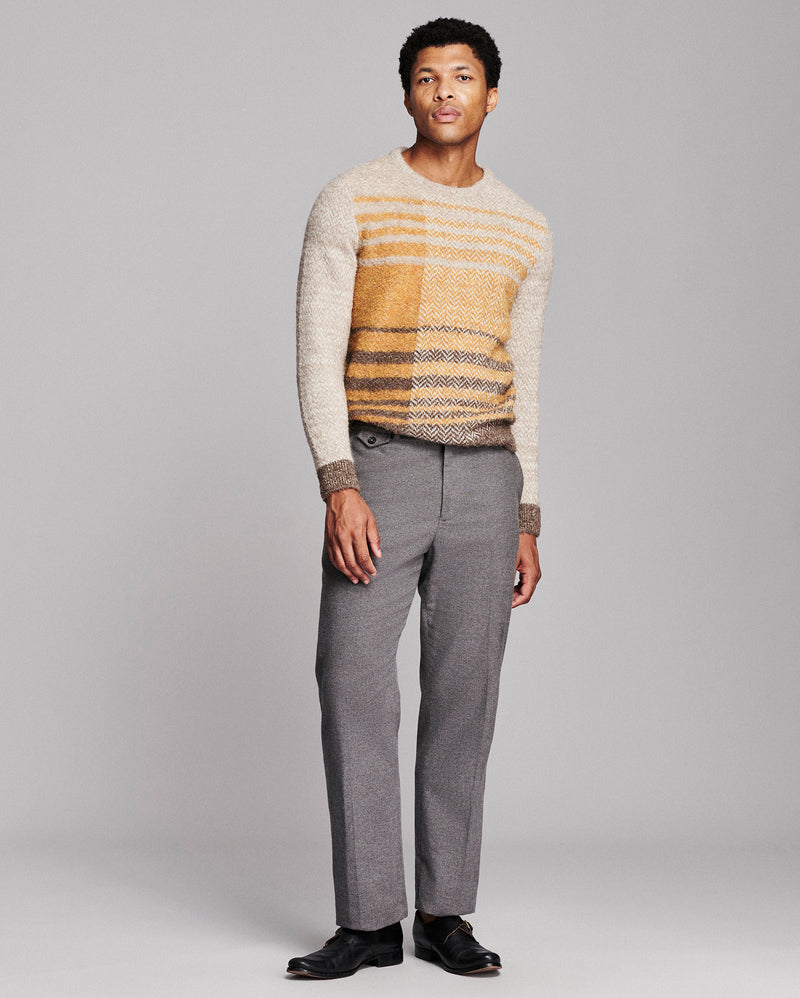 Boucle Archive Plaid Crew