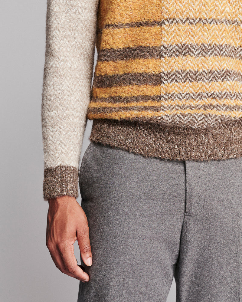 Boucle Archive Plaid Crew