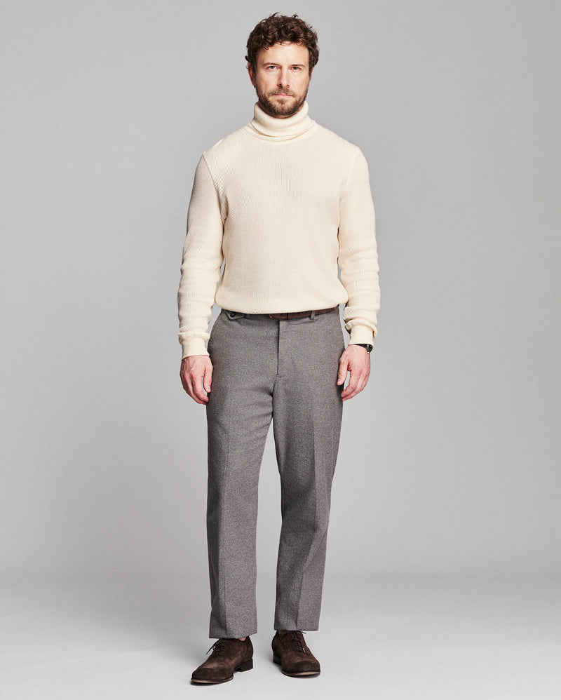 Numajiri Waffle Turtleneck