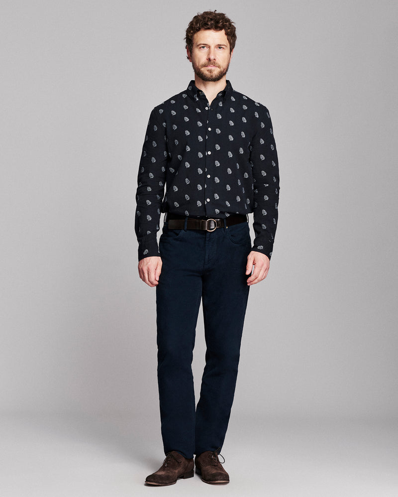 Pelican Paisley Jacquard Wilson Shirt