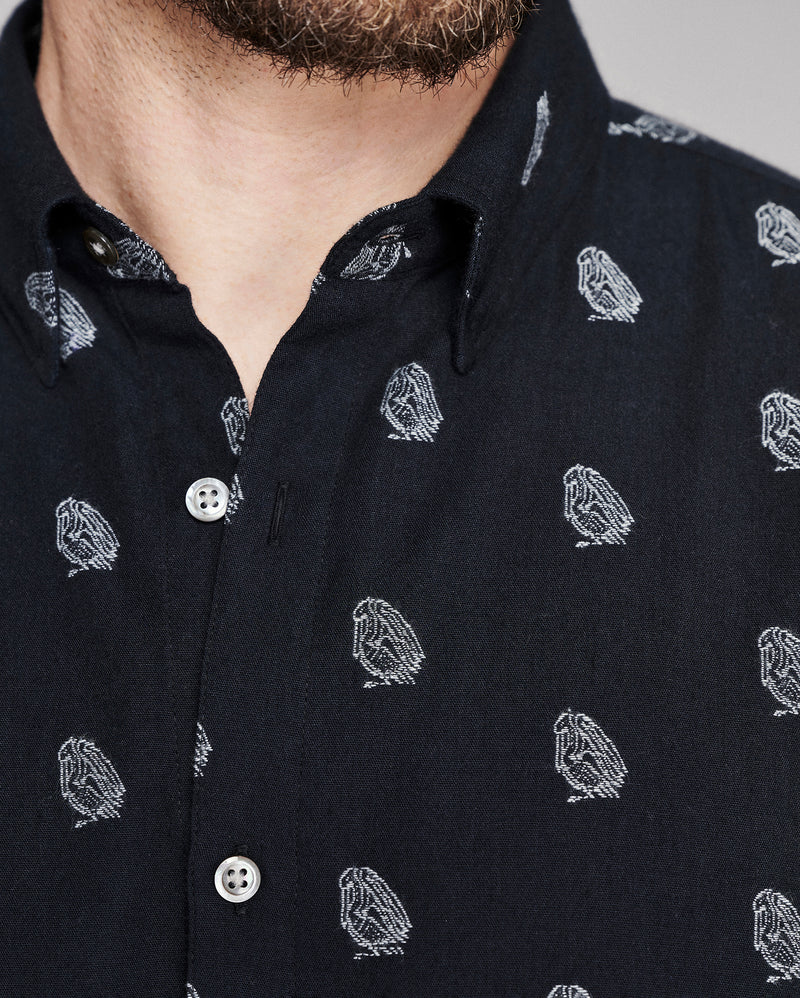 Pelican Paisley Jacquard Wilson Shirt