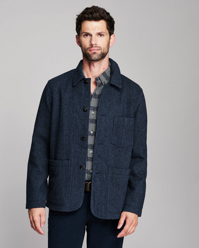 Colbert Herringbone Chore Coat