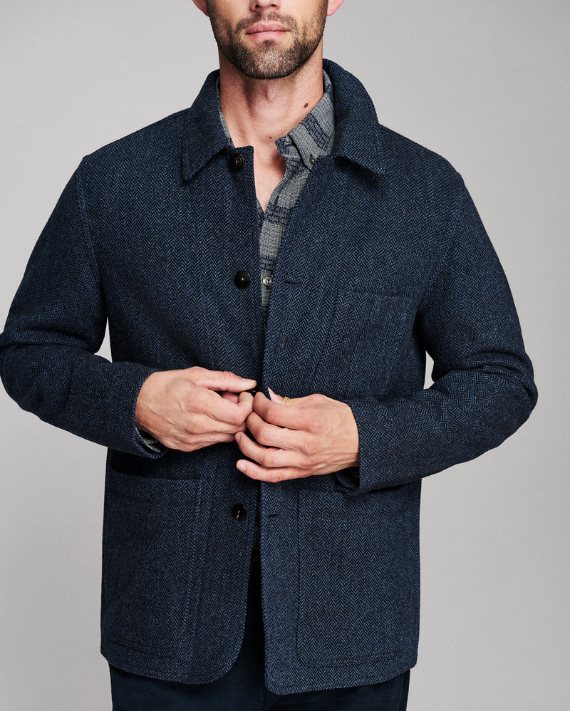 Colbert Herringbone Chore Coat