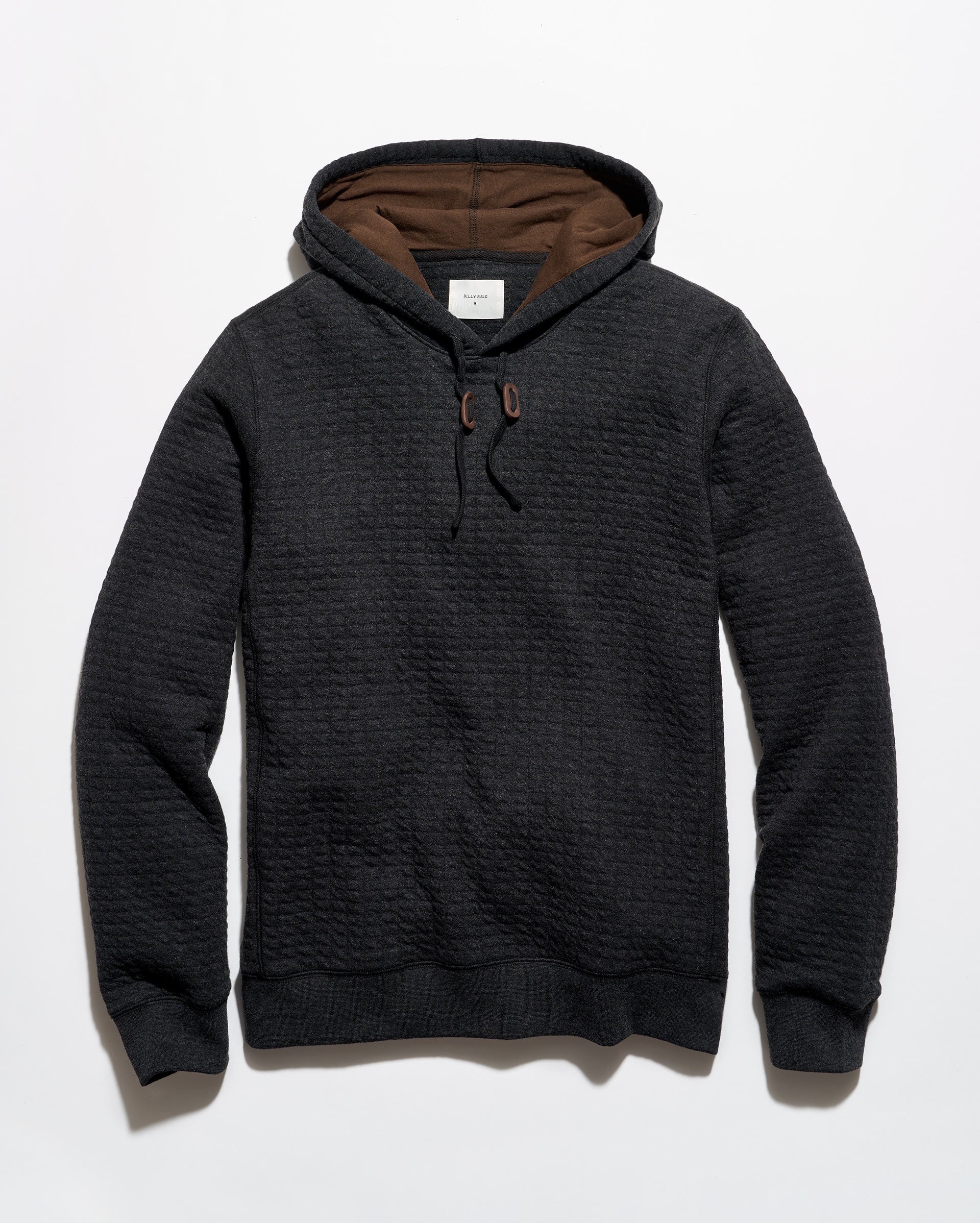 Box Quilt Hoodie Pullover