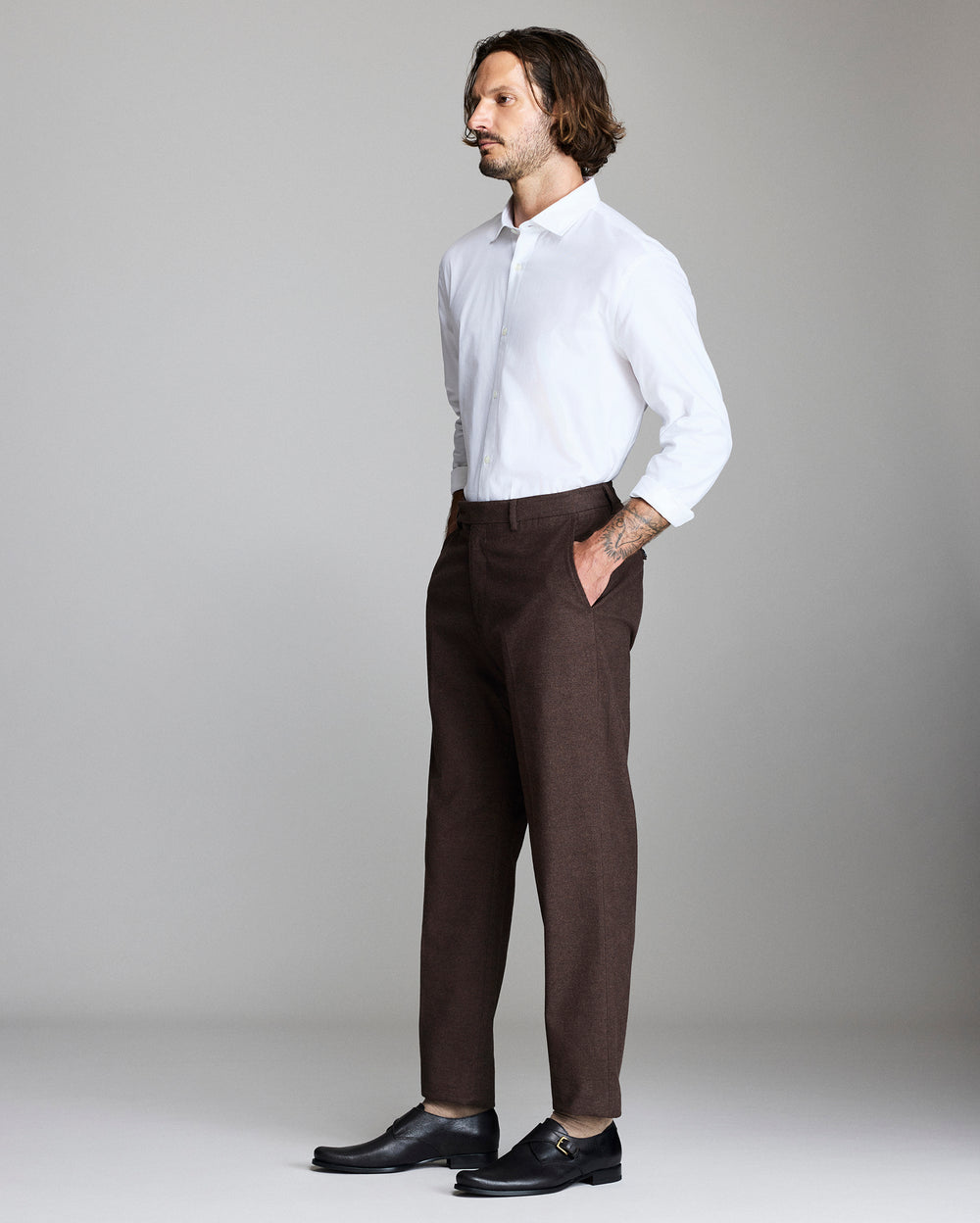 Oxford Hutcheson Dress Shirt in White