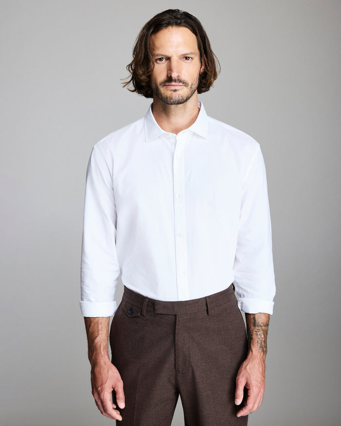 Oxford Hutcheson Dress Shirt in White