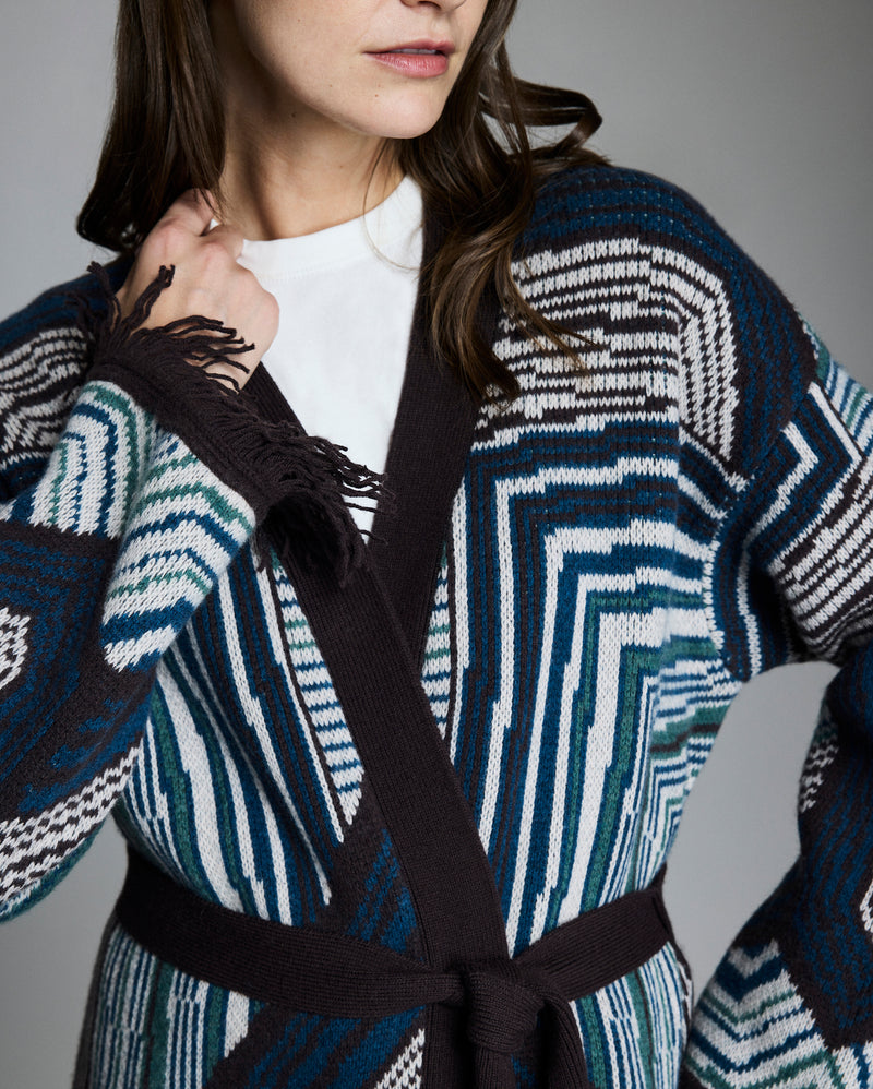 New Folk Jacquard Cardigan Coat