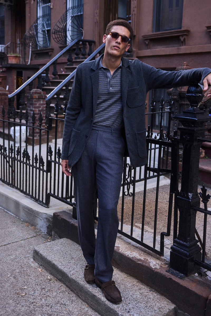 Heathered Knit Sport Coat