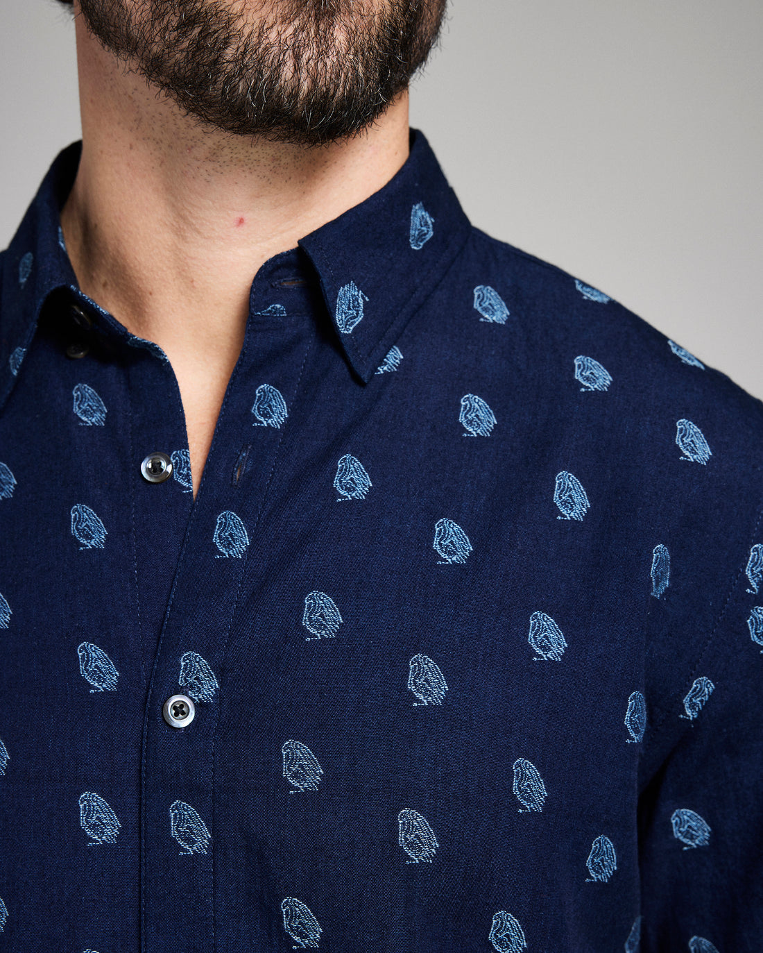 Pelican Paisley Jacquard Wilson Shirt