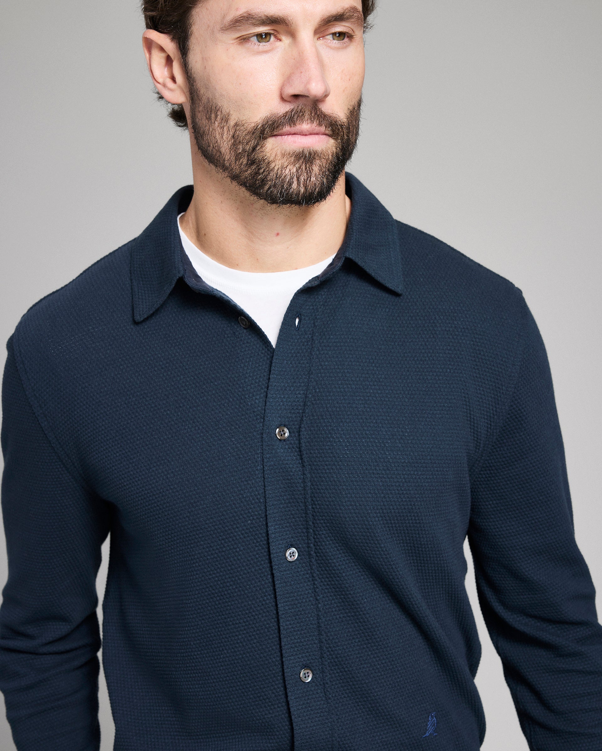 Long Sleeve Textured Yellowhammer Shirt