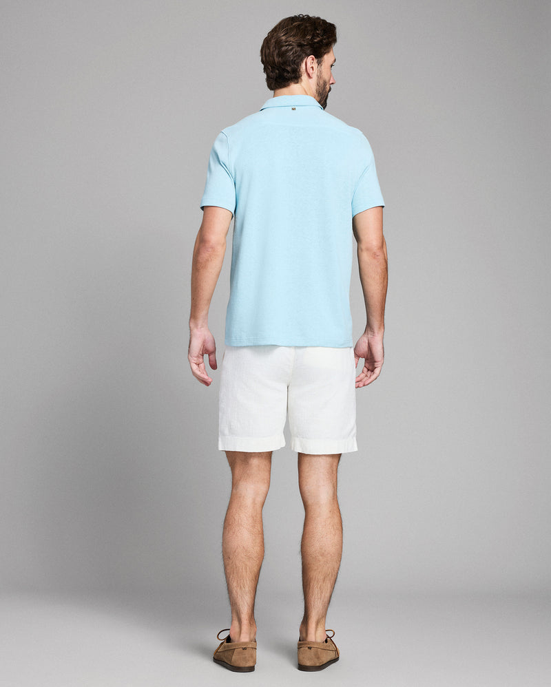 Short Sleeve Hemp Cotton Knit Shirt