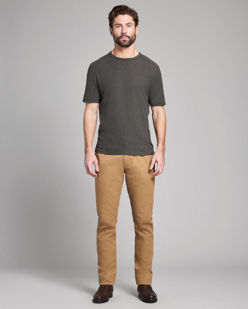 Short Sleeve Slub Tuck Crew