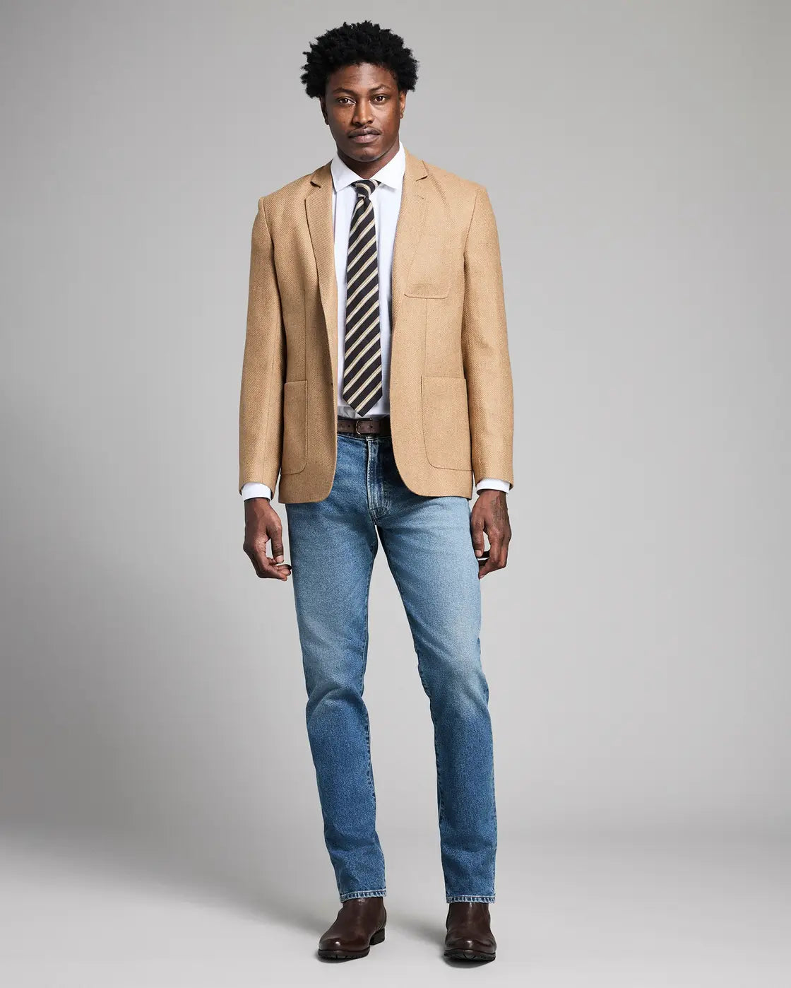 Model is 6'2" wearing size 38R.