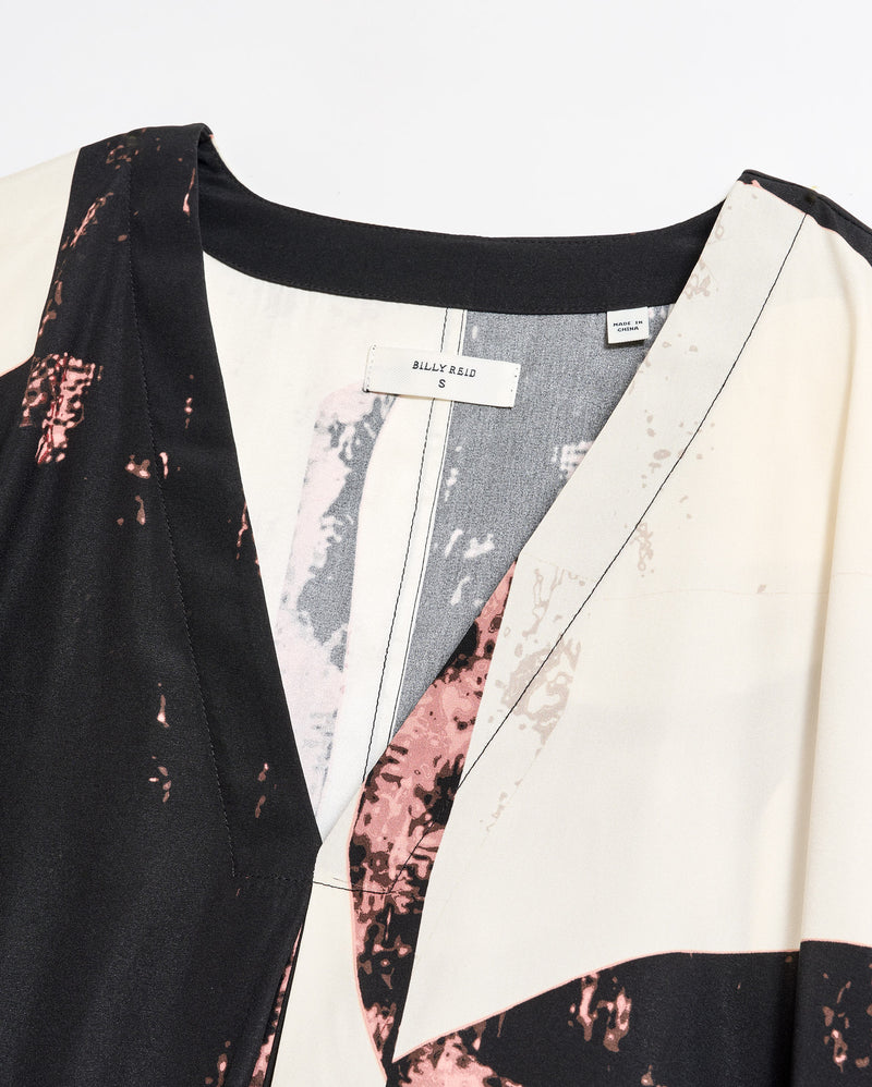 Modern Art V Pleat Blouse