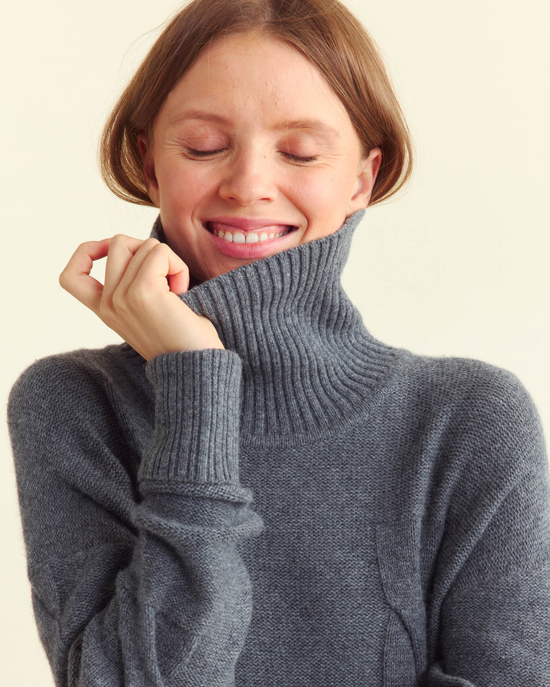 Fading Cable Sweater Dress