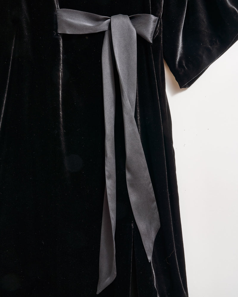 Velvet Tie Waist Dress
