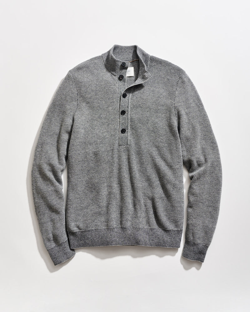 Button Placket Twill Pullover