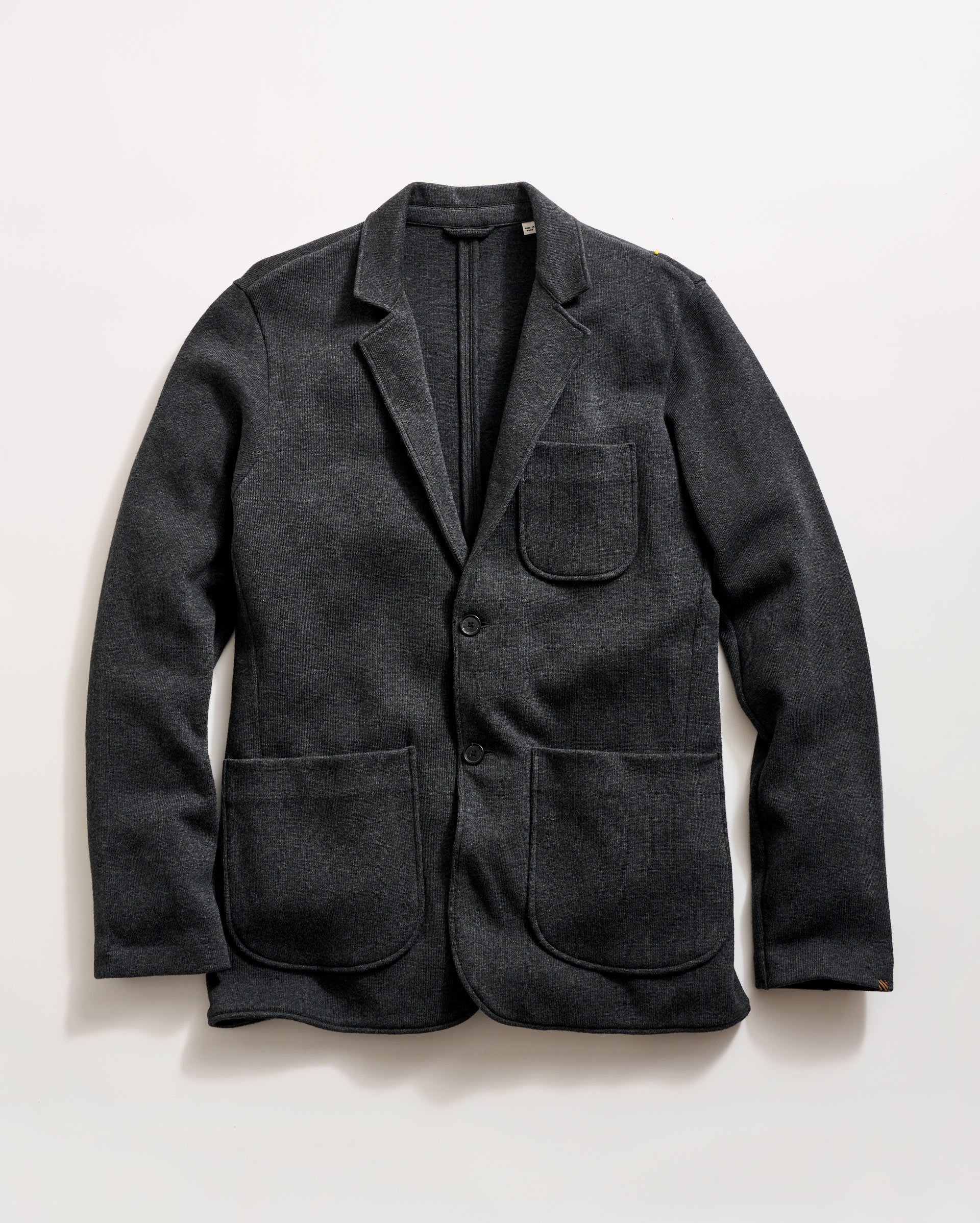 Heathered Knit Sport Coat in Charcoal Heather