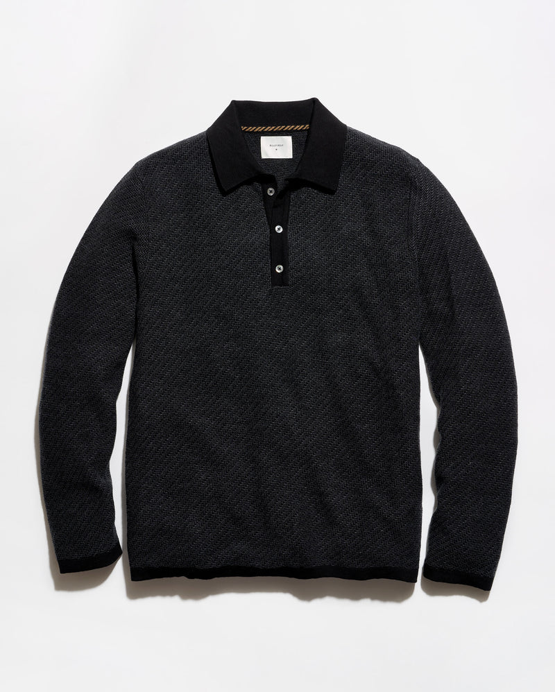 Step Jacquard Sweater Polo