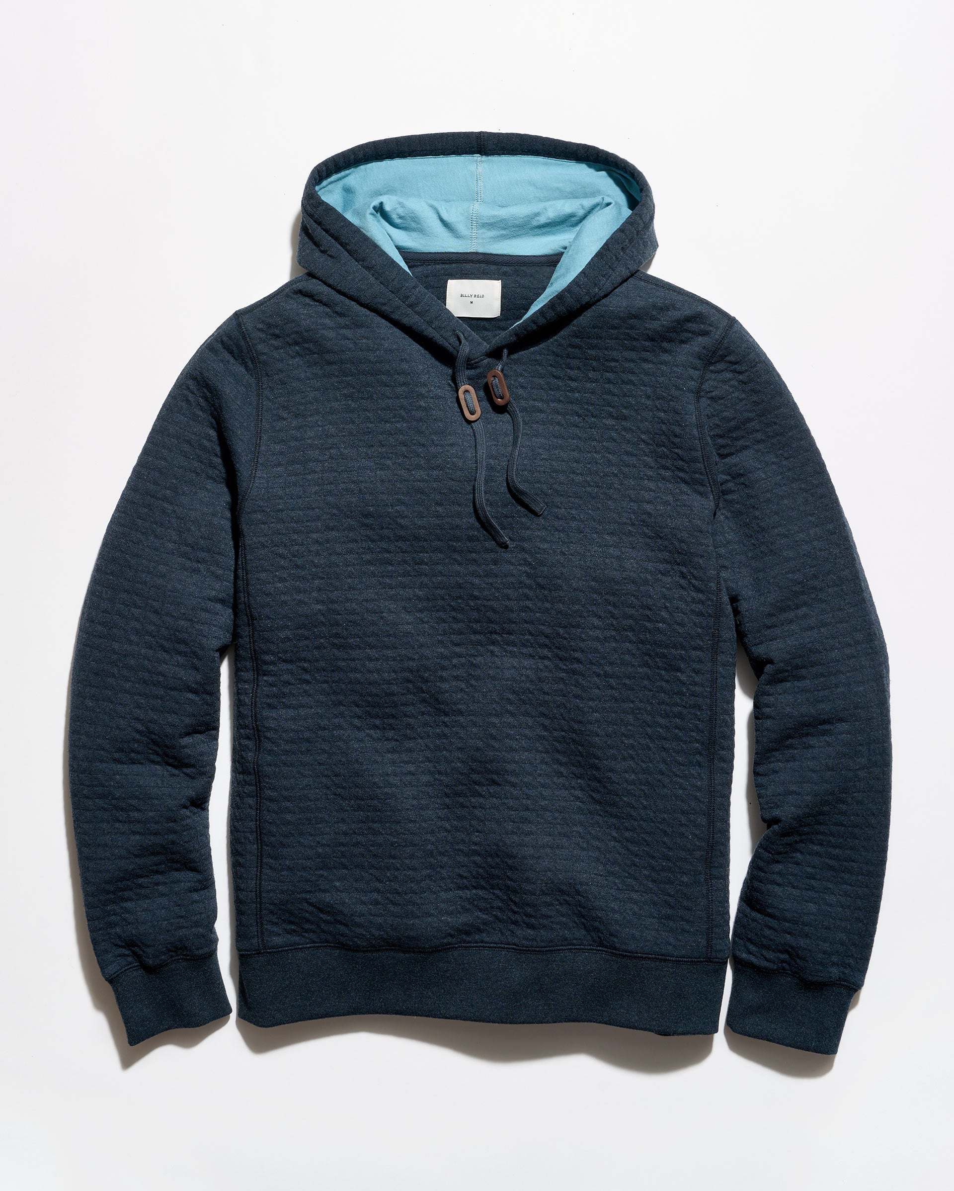 Box Quilt Hoodie Pullover