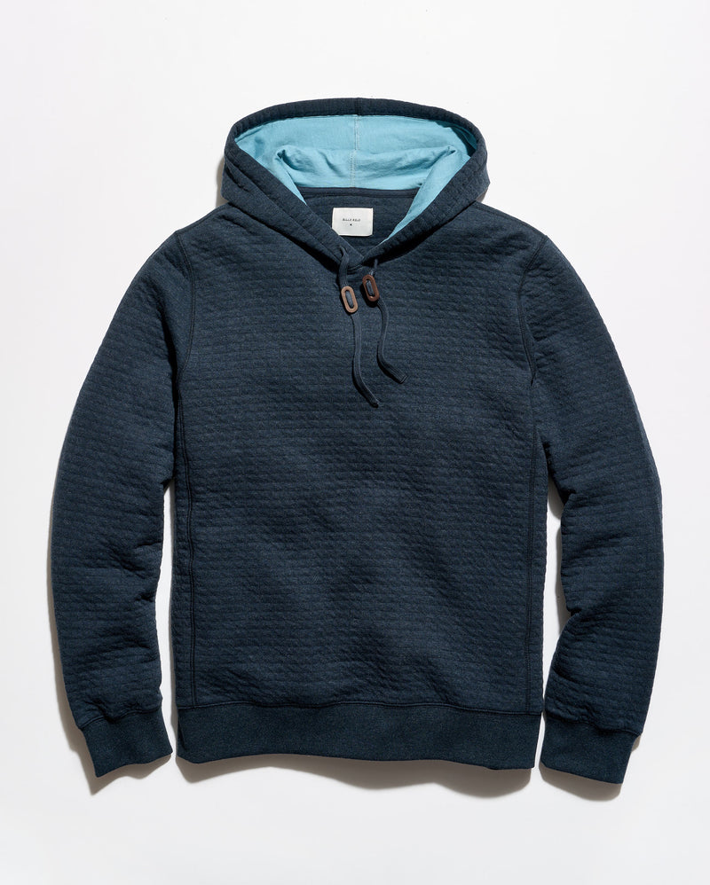 Box Quilt Hoodie Pullover