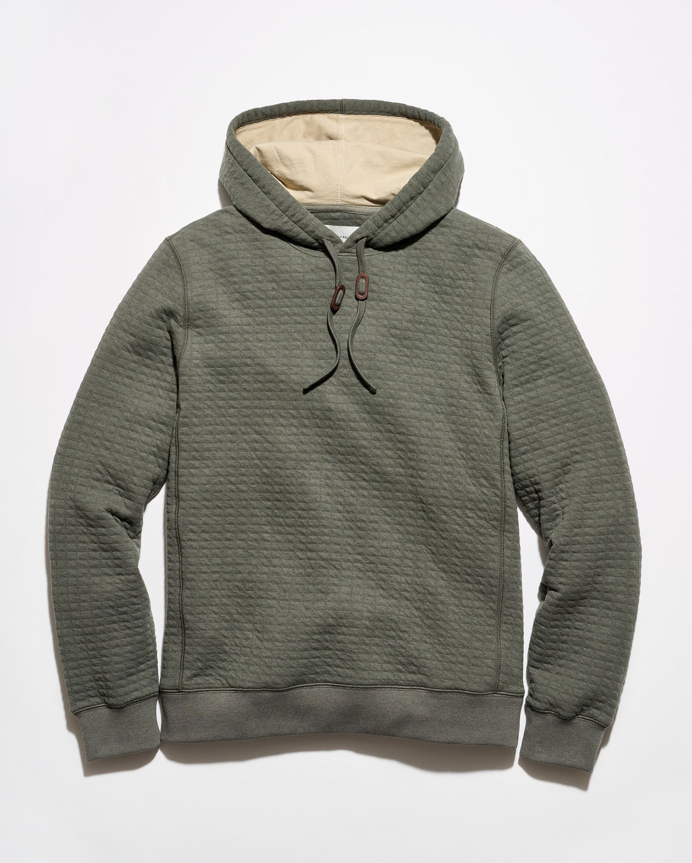 Box Quilt Hoodie Pullover
