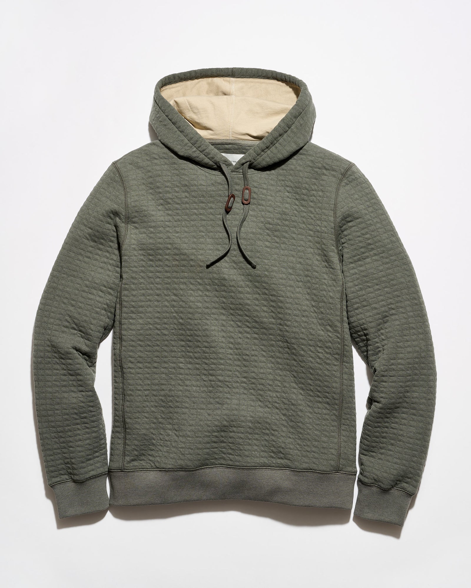 Box Quilt Hoodie Pullover