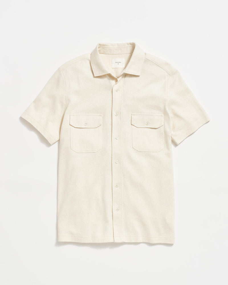 Short Sleeve Hemp Cotton Knit Shirt