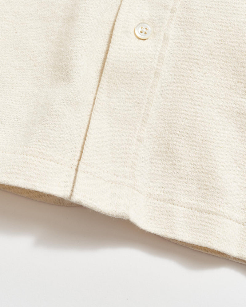 Short Sleeve Hemp Cotton Knit Shirt