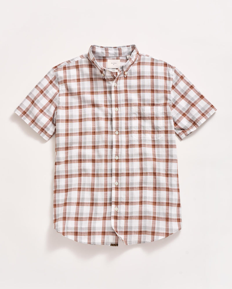 Short Sleeve Tattersail Plaid Tuscumbia Shirt Button Down